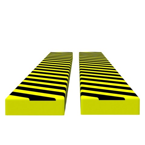 Ochraniacze na narożnik, 2 szt., żółto-czarne, 6x2x101,5 cm, PU Ochraniacze na narożnik, 2 szt., żółto-czarne, 6x2x101,5 cm, PU