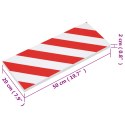 Ochraniacze ścienne, 6 szt., czerwono-białe, 50x20x2 cm, EVA