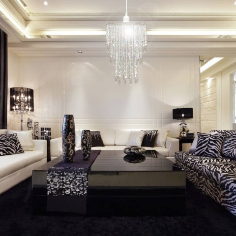 Kryształowa lampa wisząca, 22,5 x 30,5 cm