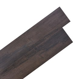 Samoprzylepne panele podłogowe, 5,02 m² PVC 2 mm, ciemnobrązowe