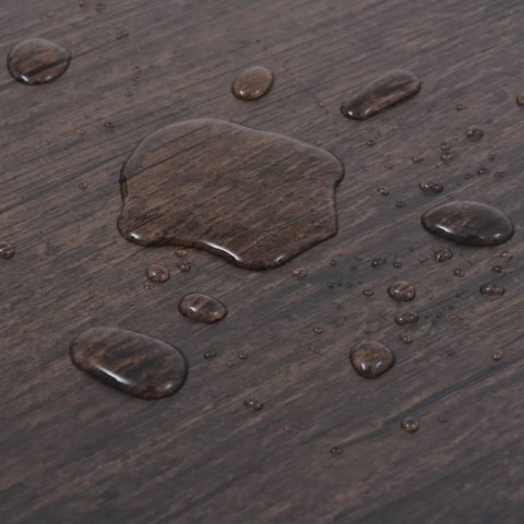 Samoprzylepne panele podłogowe, 5,02 m² PVC 2 mm, ciemnobrązowe