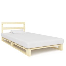 Rama łóżka z palet, lite drewno sosnowe, 100 x 200 cm