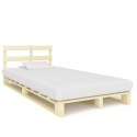 Rama łóżka z palet, lite drewno sosnowe, 120 x 200 cm