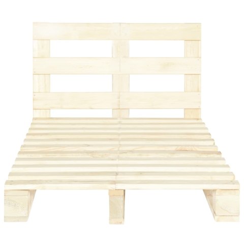 Rama łóżka z palet, lite drewno sosnowe, 120 x 200 cm