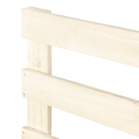 Rama łóżka z palet, lite drewno sosnowe, 120 x 200 cm