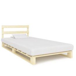 Rama łóżka z palet, lite drewno sosnowe, 90 x 200 cm