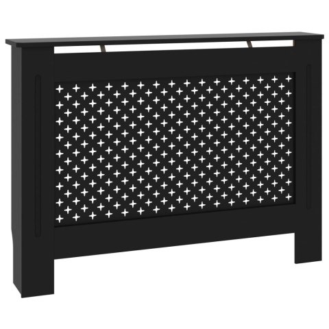 Osłona na kaloryfer, czarna, 112x19x81 cm, MDF Osłona na kaloryfer, czarna, 112x19x81 cm, MDF