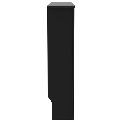 Osłona na kaloryfer, czarna, 112x19x81 cm, MDF Osłona na kaloryfer, czarna, 112x19x81 cm, MDF