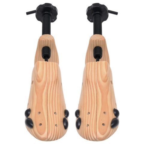 Prawidła do butów, 2 pary, rozmiar 36-40, lite drewno sosnowe