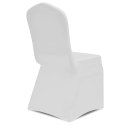Elastyczne pokrowce na krzesła, białe, 18 szt.