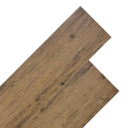Panele podłogowe z PVC 4,46 m², 3 mm, orzechowy brąz, bez kleju
