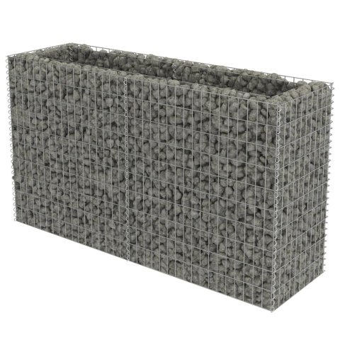 Podwyższona donica gabionowa, galwanizowana stal, 180x50x100 cm Podwyższona donica gabionowa, galwanizowana stal, 180x50x100 cm