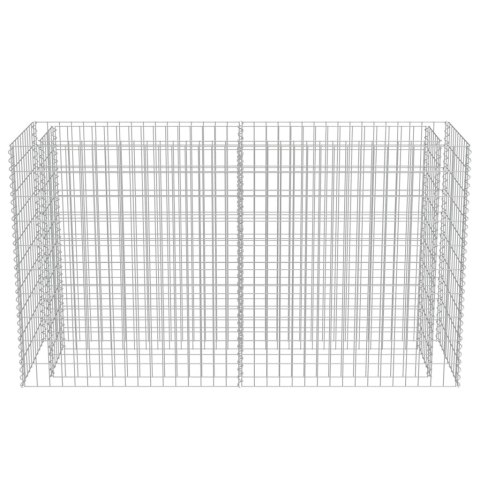 Podwyższona donica gabionowa, galwanizowana stal, 180x50x100 cm Podwyższona donica gabionowa, galwanizowana stal, 180x50x100 cm