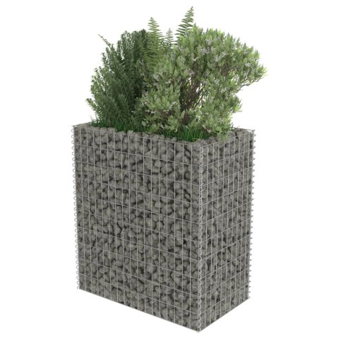 Podwyższona donica gabionowa, galwanizowana stal, 90x50x100 cm Podwyższona donica gabionowa, galwanizowana stal, 90x50x100 cm