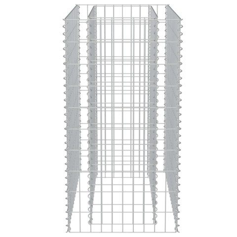 Podwyższona donica gabionowa, galwanizowana stal, 90x50x100 cm Podwyższona donica gabionowa, galwanizowana stal, 90x50x100 cm