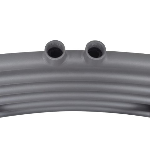 Grzejnik łazienkowy, wygięty 480 x 480 mm, szary