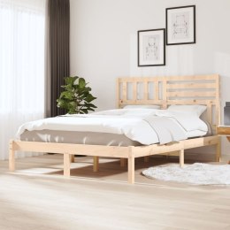 Rama łóżka, lite drewno, 135x190 cm, 4FT6, podwójna