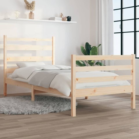 Rama łóżka, lite drewno sosnowe, 90x200 cm