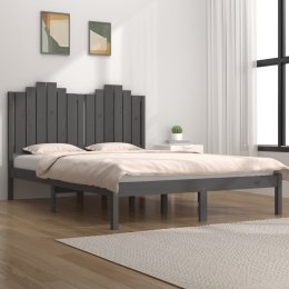 Rama łóżka, szara, lite drewno sosnowe, 120 x 200 cm