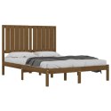 Rama łóżka, miodowy brąz, lite drewno sosnowe, 120x200 cm