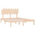 Rama łóżka, 120x200 cm, lite drewno