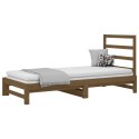 Łóżko rozsuwane, miodowy brąz, 2x(90x200) cm, drewno sosnowe