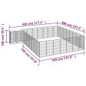 Kojec dla psa, 34 paneli, czarny, 50x100 cm, stal