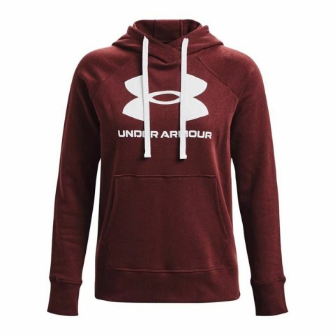 Bluza z kapturem Damska Under Armour Rival Fleece Kasztanowy - S