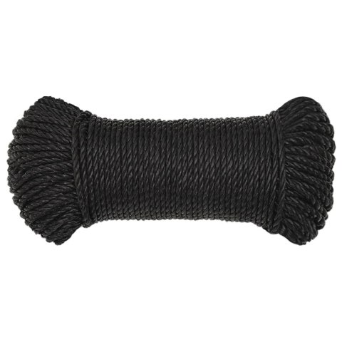 Linka robocza, czarna, 8 mm, 250 m, polipropylen Linka robocza, czarna, 8 mm, 250 m, polipropylen