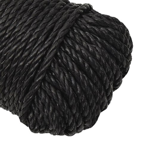 Linka robocza, czarna, 8 mm, 250 m, polipropylen Linka robocza, czarna, 8 mm, 250 m, polipropylen