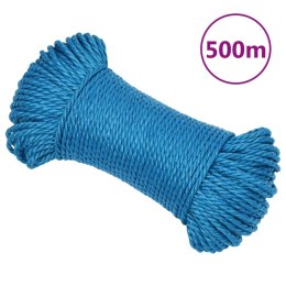 Linka robocza, niebieska, 3 mm, 500 m, polipropylen