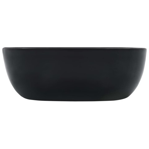 Umywalka, 42,5 x 42,5 x 14,5 cm, ceramiczna, czarna