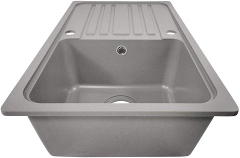 Aquamarin Zlew kuchenny Granite, 76 x 46 cm, szary