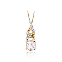 Złoty wisiorek WZD6275 - Diament