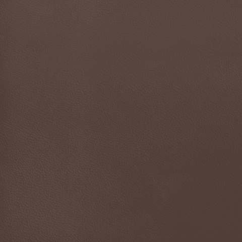 Materac kieszeniowy, brązowy, 90x200x20 cm, sztuczna skóra