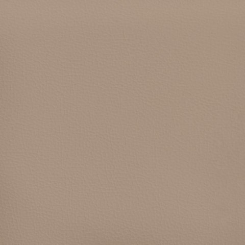 Materac kieszeniowy, cappuccino, 90x200x20 cm, sztuczna skóra