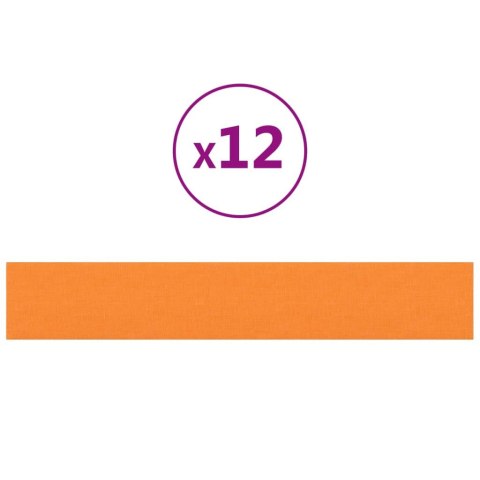 Panele ścienne, 12 szt, ciemnożółte, 90x15 cm, tkanina, 1,62 m² Panele ścienne, 12 szt, ciemnożółte, 90x15 cm, tkanina, 1,62 m²