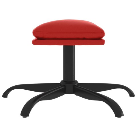 Podnóżek, winna czerwień, 60x60x39 cm, sztuczna skóra