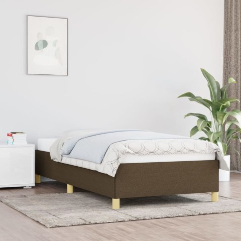 Rama łóżka, ciemnobrązowa, 80x200 cm, obita tkaniną