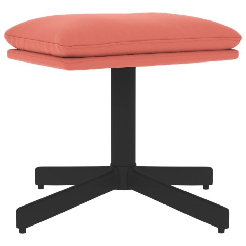 Podnóżek, różowy, 60x60x39 cm, aksamitny