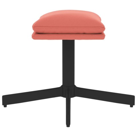 Podnóżek, różowy, 60x60x39 cm, aksamitny