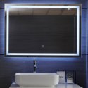 Aquamarin Lustro łazienkowe z oświetleniem LED, 100 x 70 cm