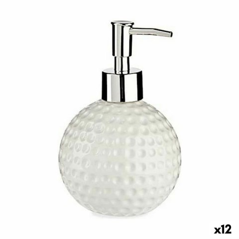 Dozownik mydła Golf Ceramika Metal Biały 12 Sztuk (300 ml)