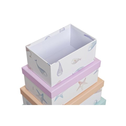 Zestaw pudełek do łączenia w organizer DKD Home Decor Morski Karton (43,5 x 33,5 x 15,5 cm) Zestaw pudełek do łączenia w organizer DKD Home Decor Morski Karton (43,5 x 33,5 x 15,5 cm)