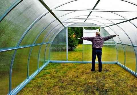 Szklarnia Primus 4x20m 80m2 H=230cm poliwęglan 4mm