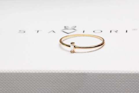 Złoty pierścionek PZD2700 - Diament