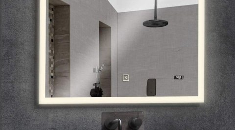 Aquamarin Lustro łazienkowe z oświetleniem LED, 100 x 60 cm Aquamarin Lustro łazienkowe z oświetleniem LED, 100 x 60 cm