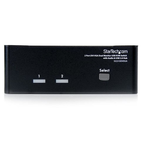 Transformator KVM z 2 portami Startech SV231DDVDUA