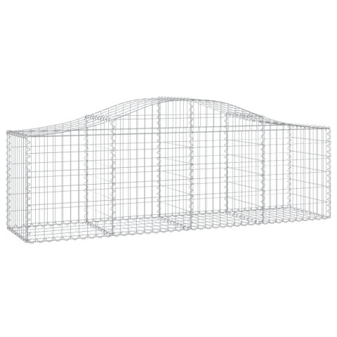 Kosze gabionowe, 15 szt, 200x50x60/80 cm, galwanizowane żelazo Kosze gabionowe, 15 szt, 200x50x60/80 cm, galwanizowane żelazo