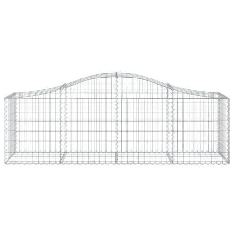 Kosze gabionowe, 15 szt, 200x50x60/80 cm, galwanizowane żelazo Kosze gabionowe, 15 szt, 200x50x60/80 cm, galwanizowane żelazo